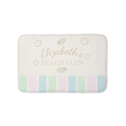 Verjaardag Beach Club Badmat (Voorkant)