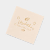 Verjaardag Beach Club Folie Servetten (Links)