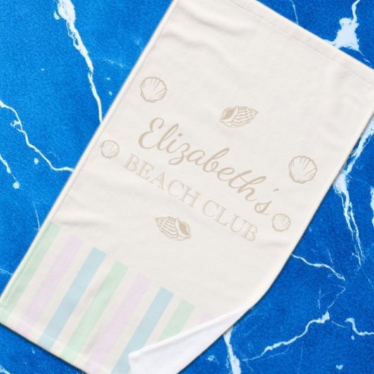 Verjaardag Beach Club Handdoek