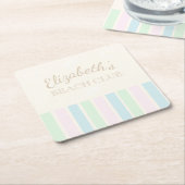 Verjaardag Beach Club Kartonnen Onderzetters (Schuin)