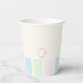 Verjaardag Beach Club Papieren Bekers (Achterkant)