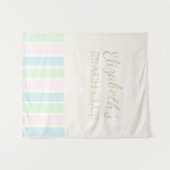 Verjaardag Beach Club Wandkleed (Voorkant (horizontaal))