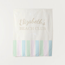 Verjaardag Beach Club Wandkleed