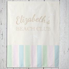 Verjaardag Beach Club Wandkleed