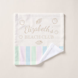 Verjaardag Beach Club Washandje