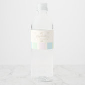 Verjaardag Beach Club Waterfles Etiket (Voorkant)