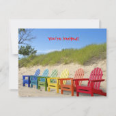 Verjaardag Beach Party Kaart (Voorkant)