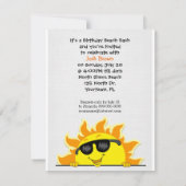 Verjaardag Beach Party Kaart (Achterkant)