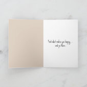 Verjaardag Bearded Collie op motor Kaart (Binnen)