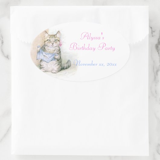 Verjaardag, Beatrix Potter sticker (Tas)