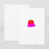 Verjaardag! Bedankkaart (Voorkant / Achterkant)