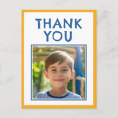 Verjaardag Bedankt Kinder foto Briefkaart (Voorkant)