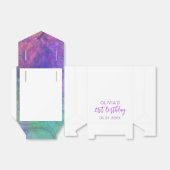 Verjaardag Bedankt Moderne Roze Paarse gunstboxen Bedankdoosjes (Uitgevouwen)