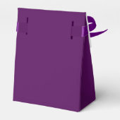 Verjaardag Bedankt Roze Bloemen Paarse gunstboxen Bedankdoosjes (Achterkant)