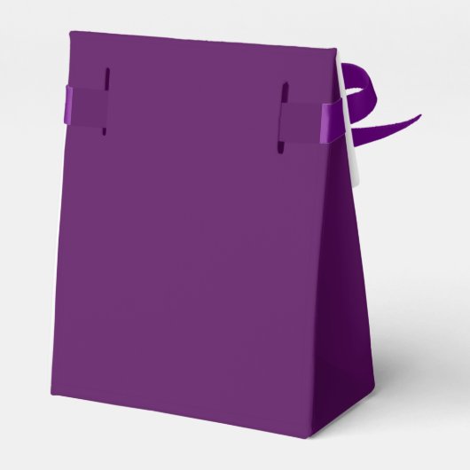 Verjaardag Bedankt Roze Bloemen Paarse gunstboxen Bedankdoosjes (Achterkant)