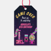 Verjaardag Bedankt voor Gamen en Arcade Cadeaulabel (Voorkant)