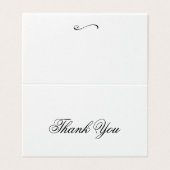 Verjaardag Bedankt vouwende Kaart (Buitenkant ongevouwen)