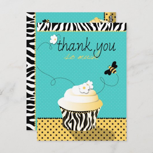 Verjaardag Bee TY Briefkaart (Voorkant / Achterkant)