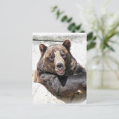 Verjaardag Beer Feest Uitnodiging (Staand voorkant)