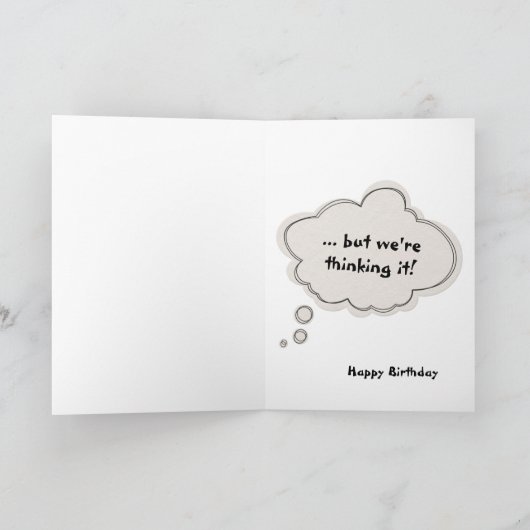 Verjaardag Beer Humor Kaart (Binnen)