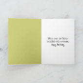 Verjaardag Beer met bier in Bossen Kaart (Binnen)