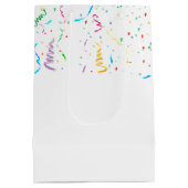 Verjaardag Beer met feestballonnen Medium Cadeauzakje (Achterkant)