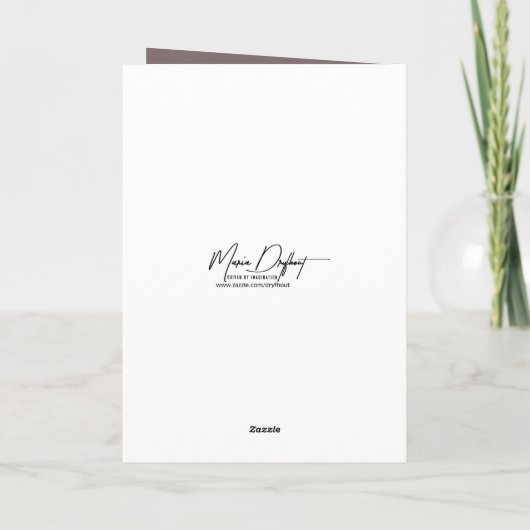 Verjaardag Beer spelen van de cello in een mistig  Kaart (Achterkant)