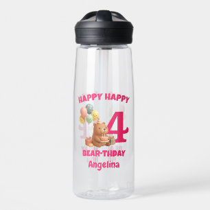 VERJAARDAG BEER Teddy Beer 4de Verjaardag Waterfles