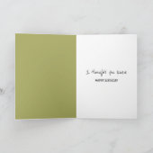 Verjaardag Beer zittend op een band schommel Kaart (Binnen)