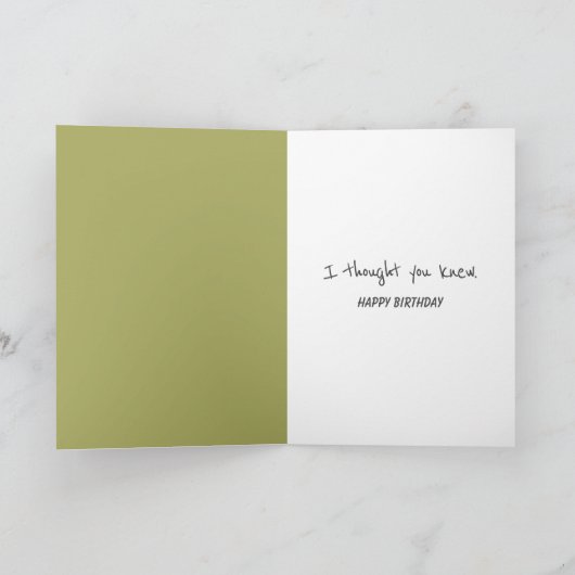 Verjaardag Beer zittend op een band schommel Kaart (Binnen)