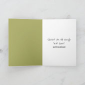 Verjaardag Beer zittend op een band schommel Kaart (Binnen)