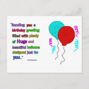 Verjaardag begroeting Quote Briefkaart