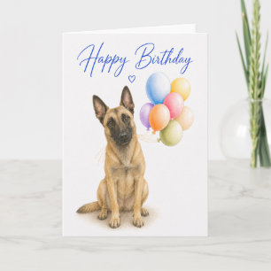 Verjaardag Belgische Malinois Kaart