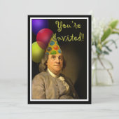 Verjaardag Benjamin Franklin Kaart (Staand voorkant)