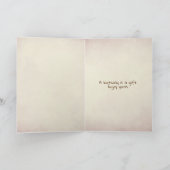 Verjaardag Bericht in een fles met zeester Kaart (Binnen)