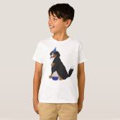 Verjaardag Berner Sennenhond   T-shirt (Voorkant volledig)