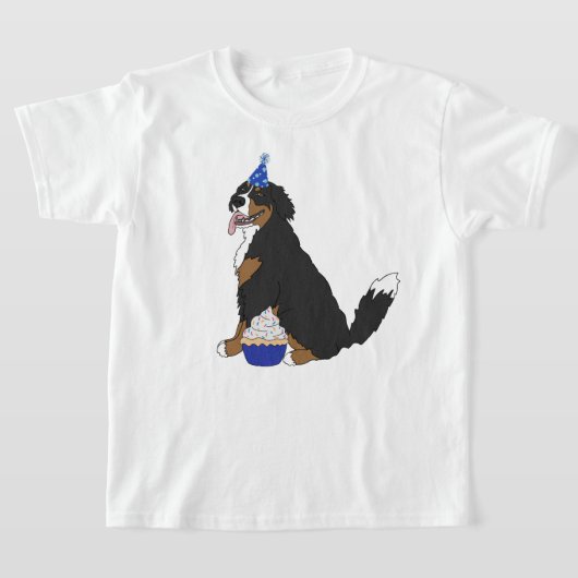 Verjaardag Berner Sennenhond   T-shirt (Laagn)