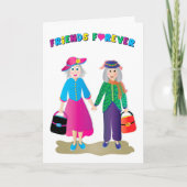 Verjaardag Beste BFF Ouder & Grijs Handen vasthoud Kaart (Voorkant)