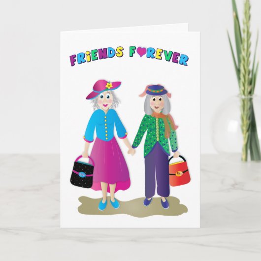 Verjaardag Beste BFF Ouder & Grijs Handen vasthoud Kaart (Voorkant)