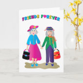 Verjaardag Beste BFF Ouder & Grijs Handen vasthoud Kaart (Gele Bloem)