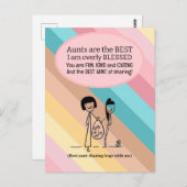 Verjaardag Beste Tante Briefkaart (Voorkant / Achterkant)