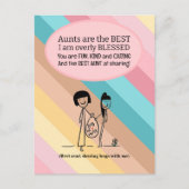 Verjaardag Beste Tante Briefkaart (Voorkant)