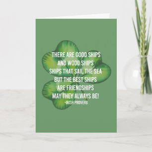 Verjaardag beste vriend shamrock vriendschap Iers Kaart