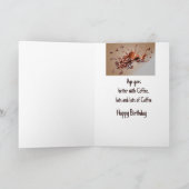 Verjaardag Beter met Koffiepret Kaart (Binnen)
