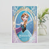 verjaardag bevroren kaart (Staand voorkant)