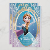 verjaardag bevroren kaart (Voorkant / Achterkant)