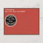 verjaardag Bewaar de datum Aankondigingskaart (Achterkant)