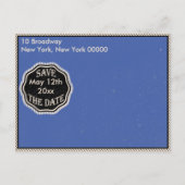 verjaardag Bewaar de datum Aankondigingskaart (Achterkant)