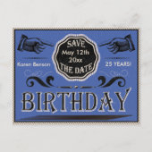 verjaardag Bewaar de datum Aankondigingskaart (Voorkant)