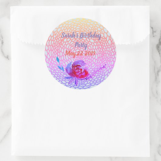 Verjaardag Bewaar de datum sticker (Tas)